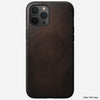 Rugged case magsafe horween leather rustic brown iphone 12 pro max  