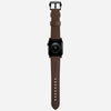 Traditional strap rustic brown black hardware    
